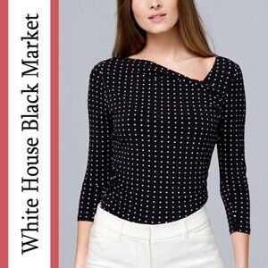 WHBM | Dot Print Asymmetric Top